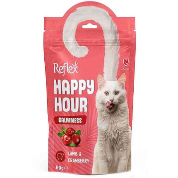 Happy Hour Calmnes Kuzu Eti ve Kızılcık Sakinleştirici 60 gr Kedi Ödülü