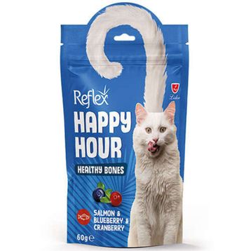 Happy Hour Somon Yaban Mersini ve Kızılcık Kemik Sağlığı 60 gr Kedi Ödülü