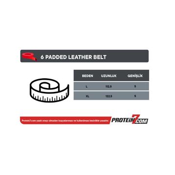 Harbinger 6 Padded Leather Ağırlık Kemeri
