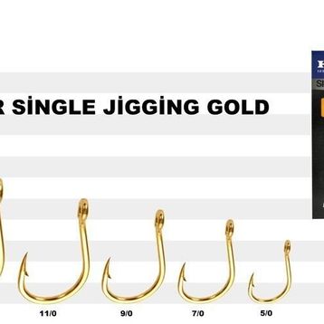Harbor Single Jigging Gold No:11/0 3'lü İğne