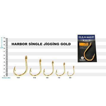 Harbor Single Jigging Gold No:9/0 4'lü İğne