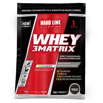 Hardline 30 gr 1 Adet Saşe Whey 3 Matrix Çikolatalı Protein Tozu