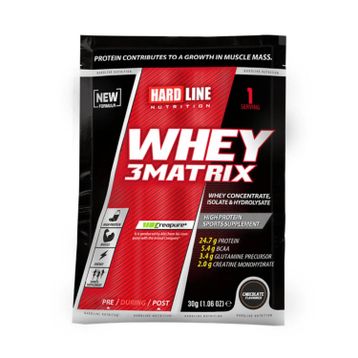 Hardline 30 gr 1 Adet Saşe Whey 3 Matrix Çikolatalı Protein Tozu