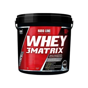Hardline Nutrition 3 Matrix 3600 gr Çikolata Aromalı Whey Protein Tozu
