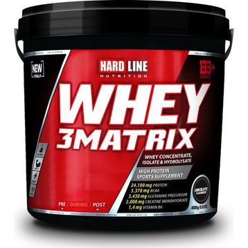 Hardline Nutrition 3 Matrix 3600 gr Çilek Aromalı Whey Protein Tozu