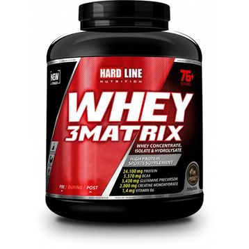Hardline Nutrition Whey 3 Matrix 2300 gr Çikolata Aromalı Protein Tozu