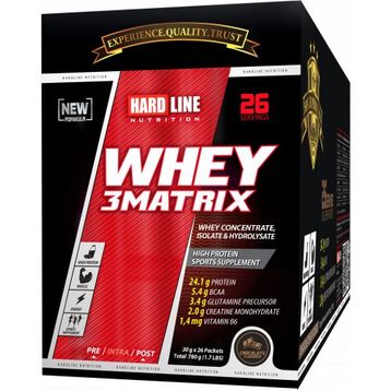 Hardline Nutrition Whey 3 Matrix Sachet 78x30 gr Protein Tozu