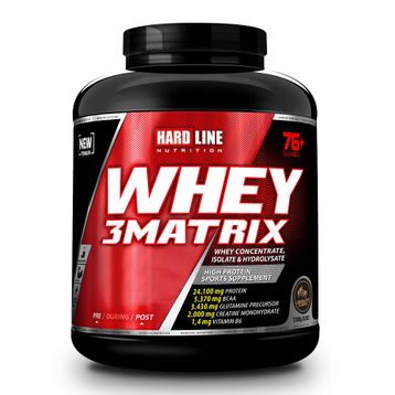 Hardline Whey 3 Matrix 2300 gr 76 Servis Kurabiye Protein Tozu