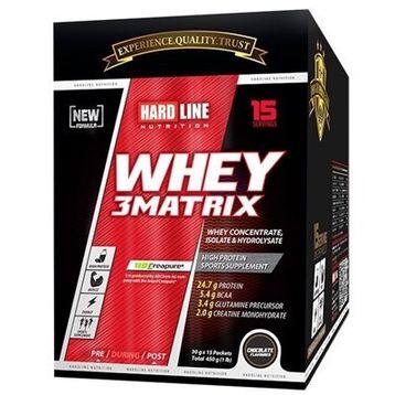 Hardline Whey 3 Matrix 30 gr 15 Adet Protein Tozu
