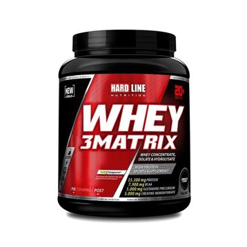 Hardline Whey 3 Matrix Çilekli 908 gr Protein Tozu