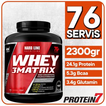 Hardline Whey 3matrix 2300 gr Protein Tozu 76 Servis Limonlu Cheesecake