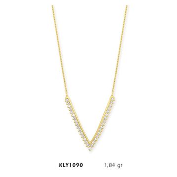 Harem Altın 14 Ayar KLY1090 Altın V Kolye