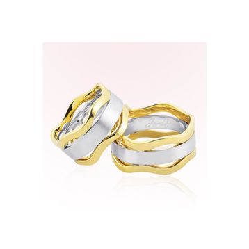 Harem Altın 2902 Dalgalı Altın Alyans