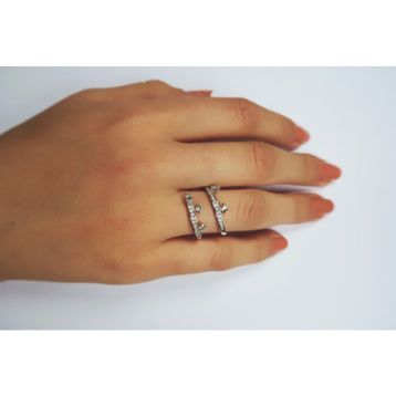Harem Altın 47183 18 Ayar Altın Pırlanta Yonca Yüzük