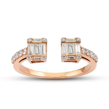 Harem Altın B13 0.48 Ct Baget Pırlanta Yüzük