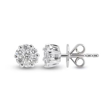Harem Altın CORK2 0.44 ct Coronet Pırlanta Küpe