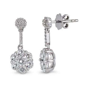 Harem Altın CORK3 1.39 Ct Coronet Kadın Pırlanta Küpe