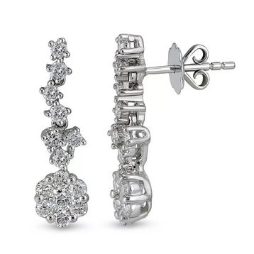 Harem Altın CORK4 0.69 ct Coronet Pırlanta Küpe