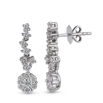 Harem Altın CORK4 0.69 ct Coronet Pırlanta Küpe