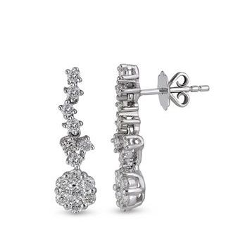 Harem Altın CORK4 0.69 ct Coronet Pırlanta Küpe