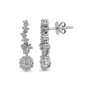Harem Altın CORK4 0.69 ct Coronet Pırlanta Küpe