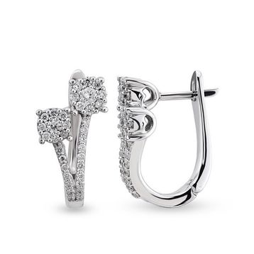 Harem Altın CORK5 0.48 ct Coronet Pırlanta Küpe