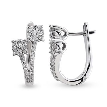 Harem Altın CORK5 0.48 ct Coronet Pırlanta Küpe