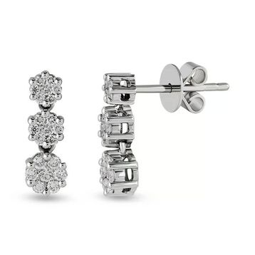 Harem Altın CORK8 1.18 ct Coronet Pırlanta Küpe