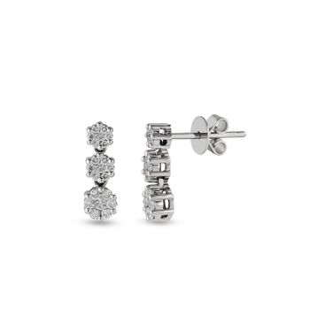 Harem Altın CORK8 1.18 ct Coronet Pırlanta Küpe