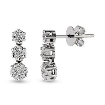 Harem Altın CORK8 1.18 ct Coronet Pırlanta Küpe