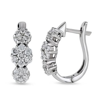 Harem Altın CORK9 0.77 ct Coronet Pırlanta Küpe