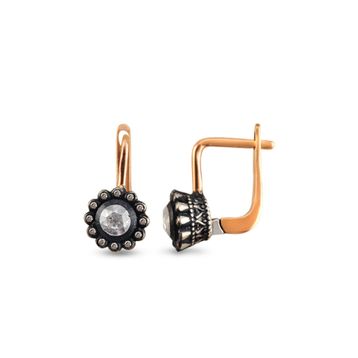 Harem Altın EK20 0.21 ct Elmas Zümrüt Pırlanta Küpe