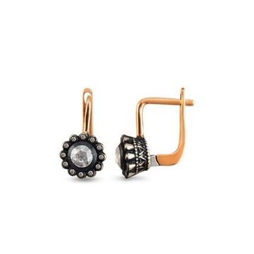 Harem Altın EK20 0.21 ct Elmas Zümrüt Pırlanta Küpe