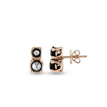 Harem Altın EK26 0.15 ct Elmas Zümrüt Pırlanta Küpe
