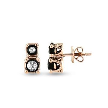 Harem Altın EK26 0.15 ct Elmas Zümrüt Pırlanta Küpe