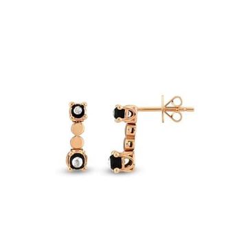 Harem Altın EK29 0.11 ct Elmas Zümrüt Pırlanta Küpe