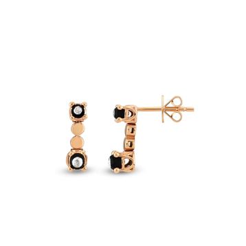 Harem Altın EK29 0.11 ct Elmas Zümrüt Pırlanta Küpe