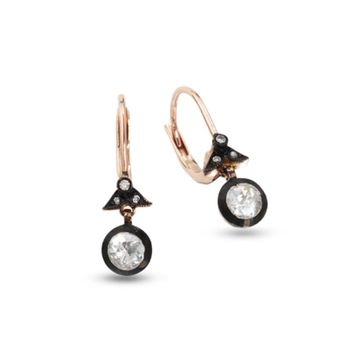 Harem Altın EK5 0.25 ct Elmas Zümrüt Pırlanta Küpe