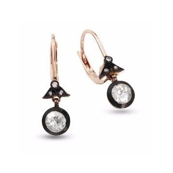 Harem Altın EK5 0.25 ct Elmas Zümrüt Pırlanta Küpe
