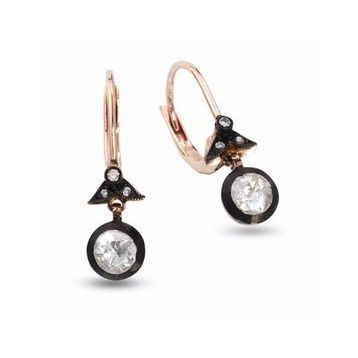 Harem Altın EK5 0.25 ct Elmas Zümrüt Pırlanta Küpe