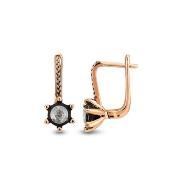 Harem Altın EK6 0.24 ct Elmas Zümrüt Pırlanta Küpe