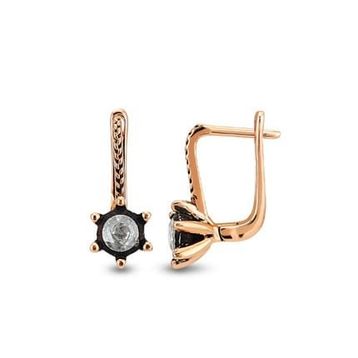 Harem Altın EK6 0.24 ct Elmas Zümrüt Pırlanta Küpe