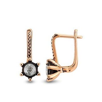 Harem Altın EK6 0.24 ct Elmas Zümrüt Pırlanta Küpe