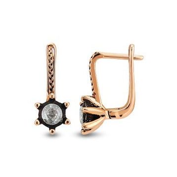 Harem Altın EK6 0.24 ct Elmas Zümrüt Pırlanta Küpe