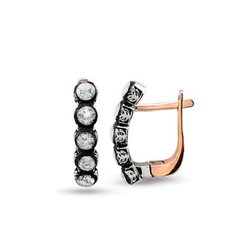 Harem Altın EK9 0.59 ct Elmas Zümrüt Pırlanta Küpe