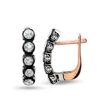Harem Altın EK9 0.59 ct Elmas Zümrüt Pırlanta Küpe