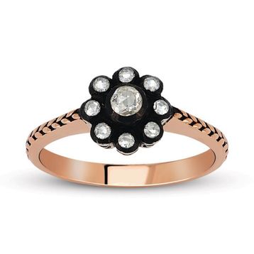 Harem Altın EY20 0.15 Ct Elmas Yüzük