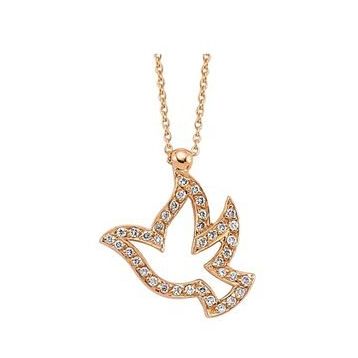 Harem Altın K47225 18 Ayar Altın Pırlanta Güvercin Kolye