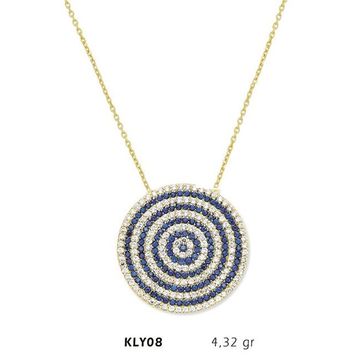 Harem Altın KLY08 14 Ayar Altın Nazar Boncuğu Kolye
