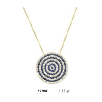 Harem Altın KLY08 14 Ayar Altın Nazar Boncuğu Kolye